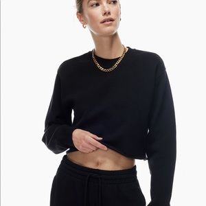Black crop Aritzia sweater
